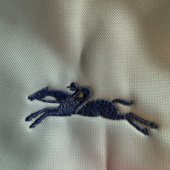 Longchamp Le Pillage Sac A Dos Nylon Leather Small Backpack Purse Bag Light Blue - Picture 14 of 14